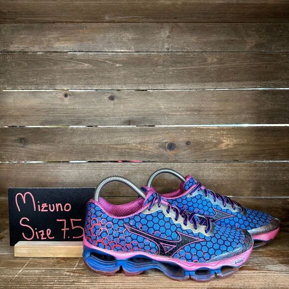Womens Mizuno Wave Prophecy 3 Blue Athletic Running‎ Shoes Sneakers Size 7.5 GUC